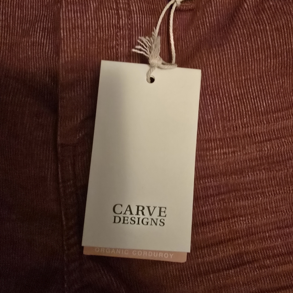 NWT Carve Designs Corduroy Shorts in Gray. - Picture 3 of 3